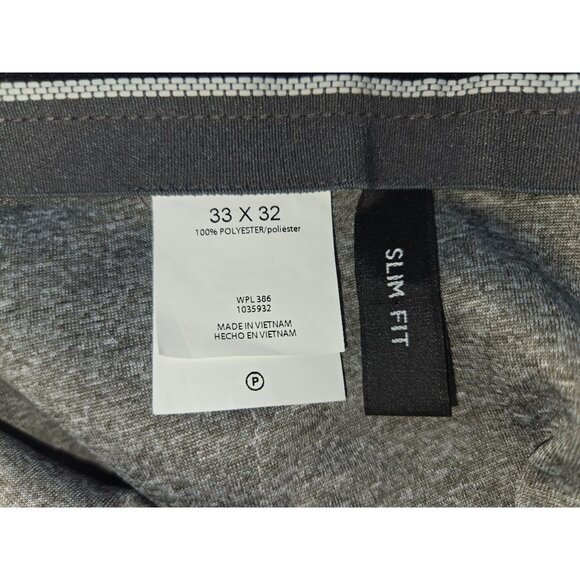 Haggar Mens The Active Series Slim Fit Suit Pant 33W X 32L Stretch Herringbone - Picture 7 of 10